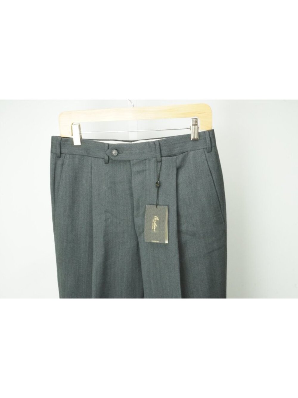 Corneliani Master Gray Woven 100% Wool Dress Pants Sz 46R EU BRAND NEW